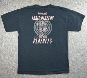 Vintage 2011 Portland Trail Blazers Playoffs T- Shirt Black Size Large - Picture 1 of 9