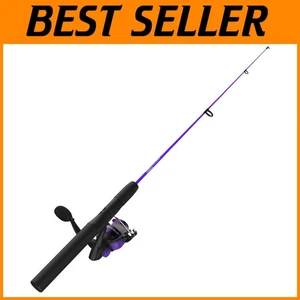 Compact Dock Demon Spinning Reel & 30-Inch Fiberglass Rod for Outdoor Adventures - Picture 1 of 11