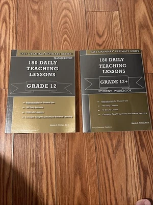 Easy Grammar Ultimate Series Grade 12 Teacher Edition Include Student Used Book - Image 1 of 4