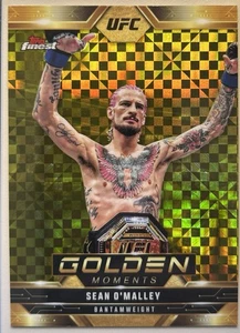 Sean O’Malley 2025 Topps Finest UFC Golden Moments Checkerboard Ref SP GM-5 - Picture 1 of 2