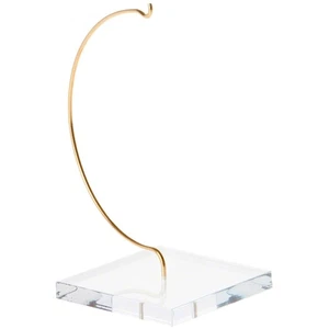 Plymor Wire Ornament Hanger Display with 3" Clear Acrylic Square Base, 5.5" H - Picture 1 of 2