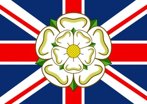 Personalised Yorkshire Union Jack Flag - Custom Yorkshire Rose. 3X5FT. 4 Eyelets - Picture 1 of 1