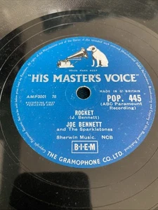 Joe Bennett & the Sparkletones 78rpm Rocket/Penny Loafers & Bobby Socks HMV 445 - Picture 1 of 10