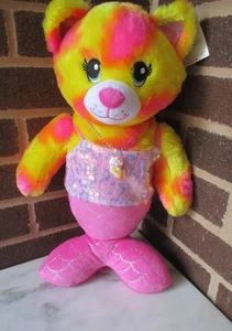 Build A Bear Mermaid CAT 18"-Pink Sequin Tank Top+Hello Kitty Mermaid Charm - Picture 1 of 5