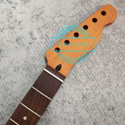 22 Fret Roasted Maple Guitar Neck Radius 9½" 14" Rosewood Fretboard for TL Tele - Image 1 of 4