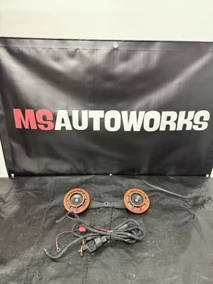 2002-2007 Subaru WRX STI Red Hella Horns with Harness & Bracket #500989 - Image 1 of 4