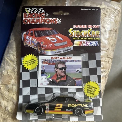 1992 Racing Champions 1:43 #2 Rusty Wallace NASCAR Stock Car - Image 1 of 3