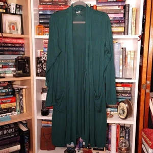 Duluth Trading Co türkisgrüne Modal Strickjacke Größe Small - Bild 1 von 5