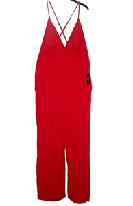 Mono Express para mujer rojo pierna ancha sin mangas talla L alto (B134) - Imagen 1 de 6