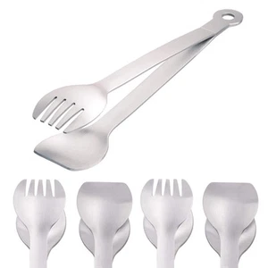 Small Serving Tongs 6-Inch Stainless Steel Mini Appetizer Tongs, Set of 4 (Br... - Picture 1 of 6