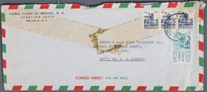 MayfairStamps Mexico Vidrio Plano de Mexico to Chicago IL Air Mail Cover aas_951 - Foto 1 di 2
