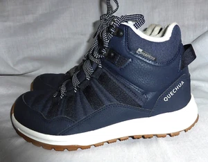 QUECHUA MUJER CUERO AZUL BOTAS DE SENDERISMO CON CORDONES TALLA REINO UNIDO 5.5 EU 39 EE. UU. 8 EN MUY BUENA CONDICIÓN - Imagen 1 de 23