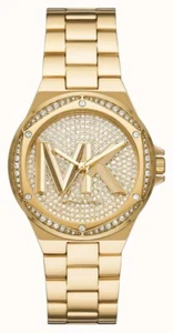 MICHAEL KORS WOMENS LENNOX PAVE WATCH MK7229 GOLD - WARRANTY - RRP 329.00 - Picture 1 of 2