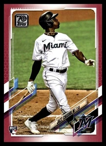 2021 Topps Series 2 Jazz Chisholm Rookie festa della mamma rosa 50/50 - Foto 1 di 2
