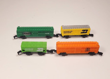 Vintage 1989 Galoob Micro Machines Railroad Cars, Set of 4, Great Condition!