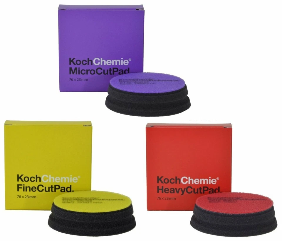 Koch Chemie - Polierpadset 3x 75mm - drei verschiedene Pads in 75mm - Bild 1 von 1