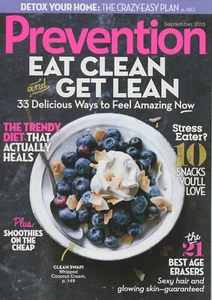 Prevention Magazine - September 2015 / Eat Clean & Get Lean / Detox Your Home - Picture 1 of 1