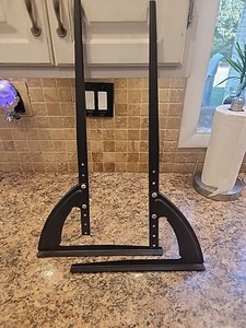 Universal Modern LCD Flat Screen TV Table Top Mount Stand Black Base Pedestal US - Picture 1 of 1