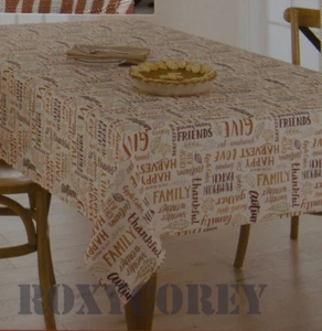 Mantel oblongo Celebrate Fall Together Word Toss Happy Harvest Leaves 60x102 - Imagen 1 de 2