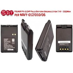 POLMAR PX-012HP PACCO BATTERIA ORIGINALE LI-ION 7.4V - 1500Mah PER NAVY-012/010/ - Photo 1/5