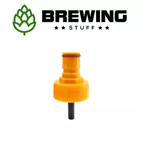 KegLand Carbonation Line Cleaning Cap - Counter Pressure Bottle Filling Yellow - Picture 1 of 10