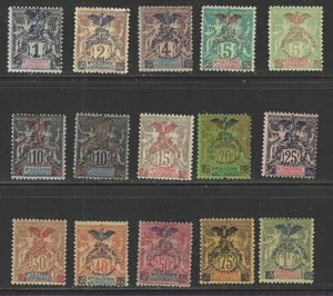 SELLOS DE CALEDONIA NUEVOS #66-80 -- JUEGO COMPLETO "JUBILEO" 15 -- 1903 -- SIN USAR - Imagen 1 de 3