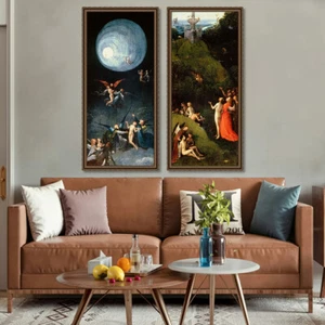 Framed Canvas Art Giclee Print Ascent of The Blessed by Hieronymus Bosch Decor - Picture 1 of 13