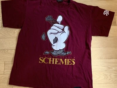 Filthy Dripped Mens "Million Dollar SCHEMES " Skateboard Blunt t-shirt L  - Image 1 of 3