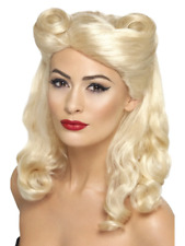 Smiffys 40s Pin up Wig Blonde With Victory Rolls