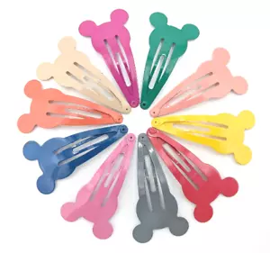 Disney Inspired Mickey Mouse Hair Clips Set of 10, Hair Slides For Girls Gift UK - Picture 1 of 1