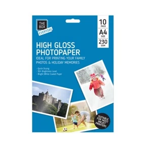 A4 HOCHGLANZ 230gsm SCHNELLTROCKNENDE INJEKTDRUCKER HELLGLANZ FOTOPAPIER - Bild 1 von 1