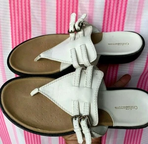 SALE @ CROFT & BARROW Thongs Sandals Flip Flops BEACH FUN Shoes Sz 8.5 ❤️sj17j1 - Picture 1 of 9
