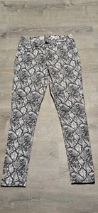 Seven7 Damen bauchfrei hoch geschnitten skinny Schlangenmuster Jeggings Größe 4 - Bild 1 von 14