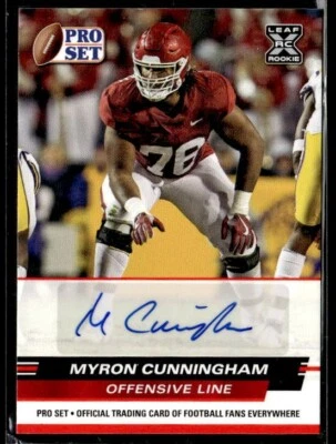 L7,481 - 2022 Leaf Pro Set Draft Prospects Auto Red #PSAMC2 Myron Cunningham - Image 1 of 2