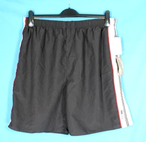 NWT NEWPORT BLUE Black STRIPED SIDE Elastic Waist LINED SWIM TRUNKS SHORTS XXL - Picture 1 of 5