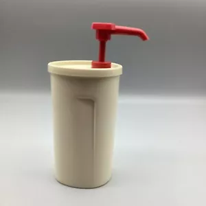 Vintage Tupperware Ketchup Pump Dispenser Container 640-5 - Picture 1 of 7