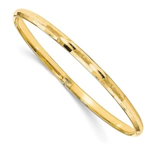 Brazalete real pulido oro amarillo de 10kt - Imagen 1 de 4