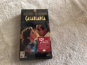 Casablanca 50th Anniversary VHS Movie - Humphrey Bogart & Ingrid Bergman - New - Picture 1 of 5