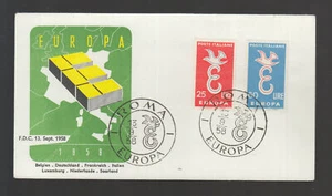 Italy Italia 1958 Europe Cept of beautiful FDC - Picture 1 of 1