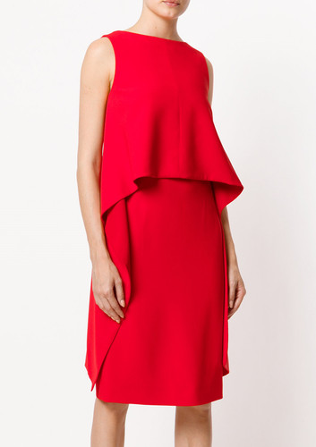 Abito poppover senza maniche Cady Nuovo con etichette $2385 GIVENCHY rosso taglia 36