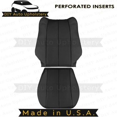 1999 to 2003 For Toyota Camry Solara Driver Top/Bottom Leather Seat Covers Black - Image 1 of 4