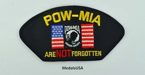 POW - MIA are NOT forgotten Iron/Sew on Patch HAT, JACKET OR VEST P575 - Picture 1 of 1