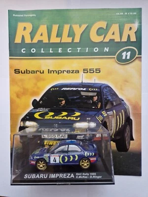 Ixo Deagostini 1/43 Subaru Impreza Rac Rally 1995 Diecast Car + Mag - Immagine 1 di 3