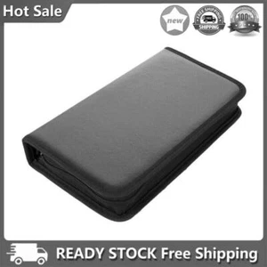 Zipper Album Storage Holder Case Dustproof Double-side CD DVD Storage Organizer - Afbeelding 1 van 12