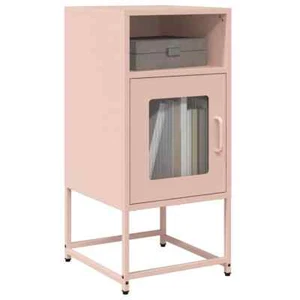 Bedside Cabinet Pink 36x39x78 cm Cold-rolled Steel vidaXL - Picture 1 of 12