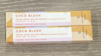 Paquete de 2 Good Chemistry Travel Spray Eau De Parfum Perfume - Coco Blush Foto 1 de 2
