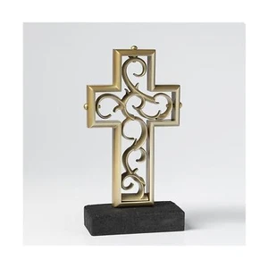 Unity Cross® Frosted Gold Color; Unity Candle Unity Sand Elegant Rustic Alt - Picture 1 of 3