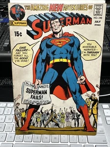 Superman #240 (Neal Adams Cover) DC Comics Juli 1971, Superman scheitert! - Bild 1 von 15