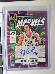 Red Donruss Euroliga Jaycee Carroll 2024-25 púrpura Lazer Marvels automática #12/25 - Imagen 1 de 1