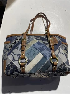 Coach 12217 Denim Patchwork Signature Tasche - Bild 1 von 13